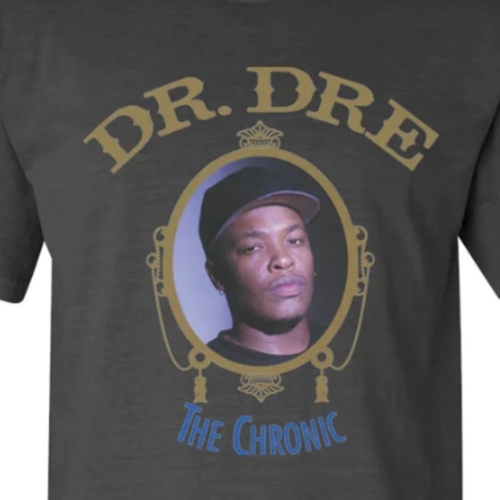 DR. DRE " THE CHRONIC" Black Washed Tee Shirt-XL - Picture 2 of 2